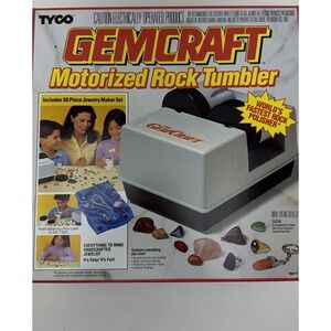 Tyco GemCraft Motorized Rock Tumbler Jewelry Maker Kit Model 7406 Vintage 1991